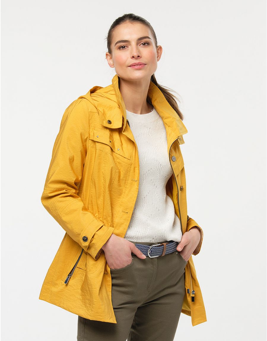 veste parka jaune