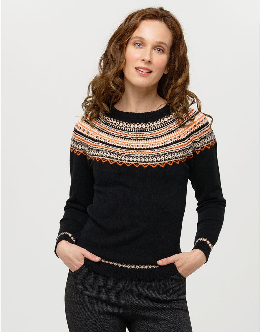 Pull en maille jacquard clearance