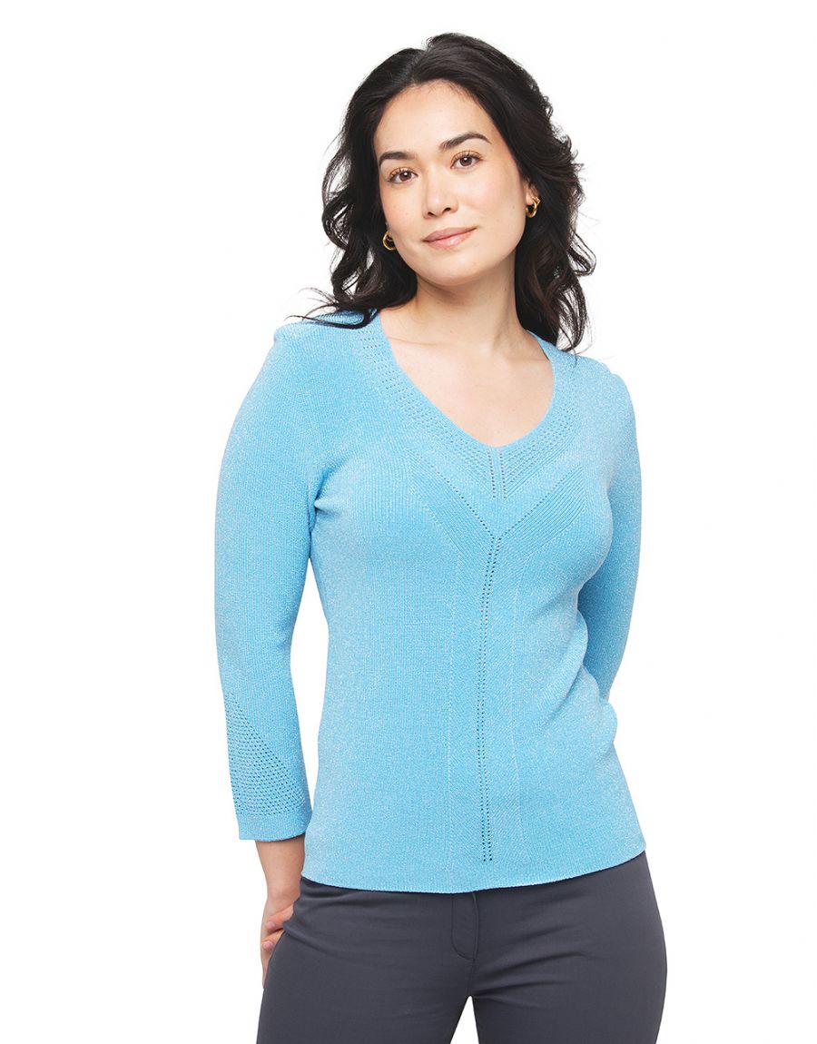 Pull bleu turquoise online