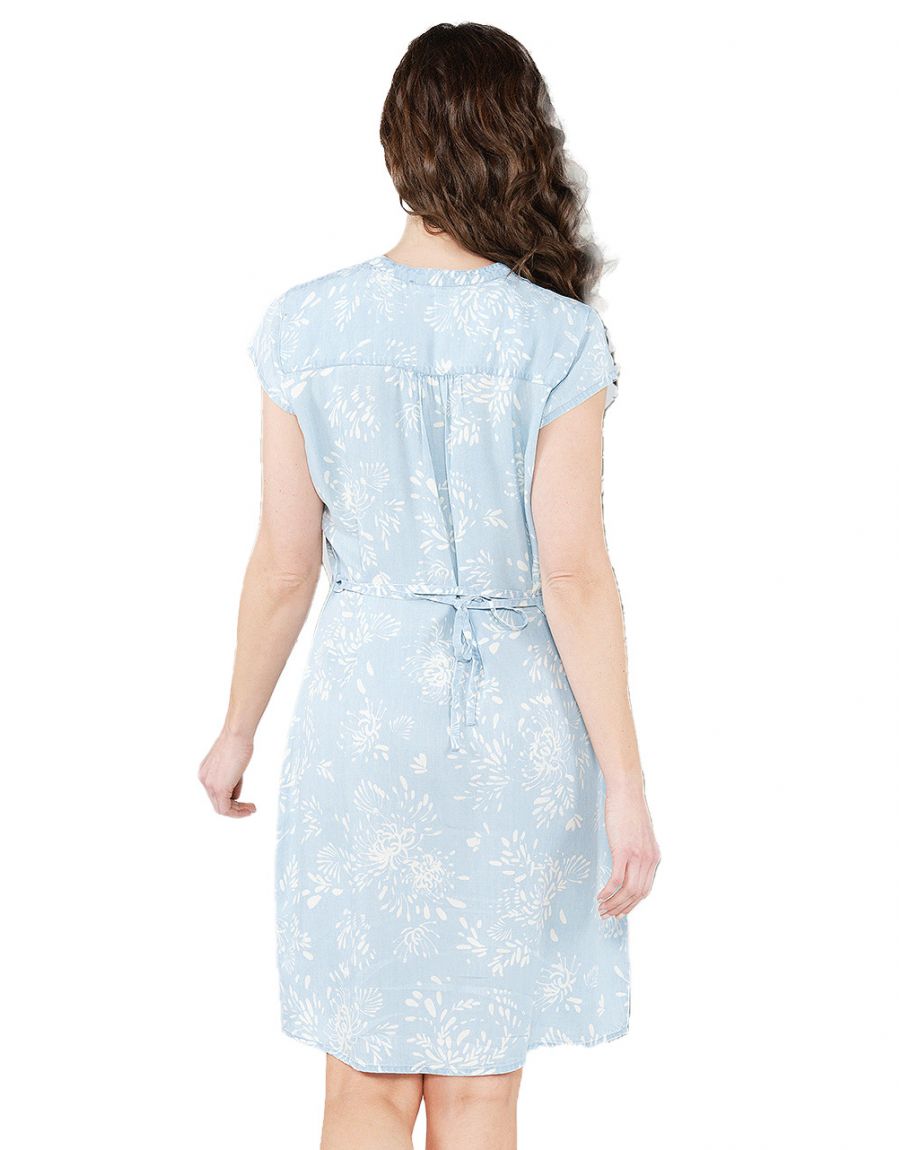 Robe lyocell bleu clair