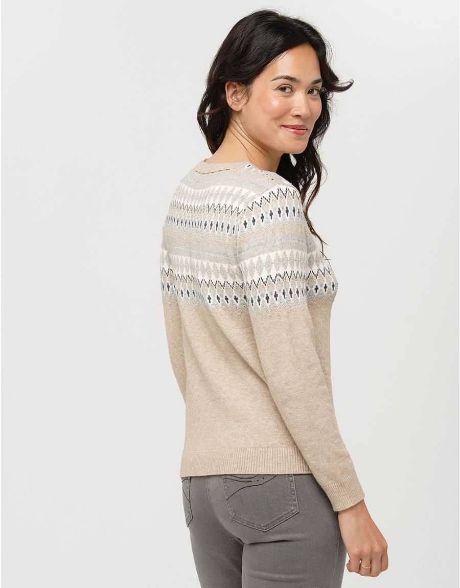 Pull jacquard hotsell femme pas cher