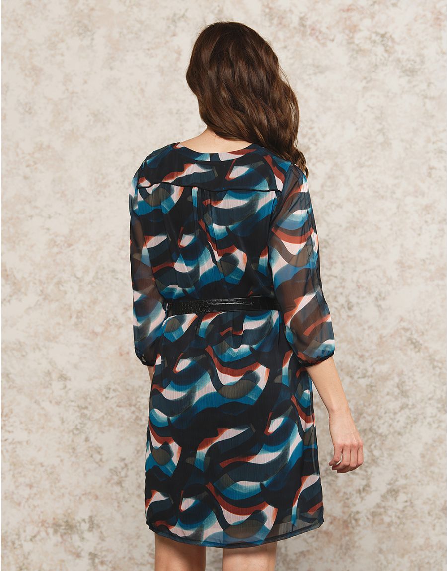 Robe chic motif Christine Laure