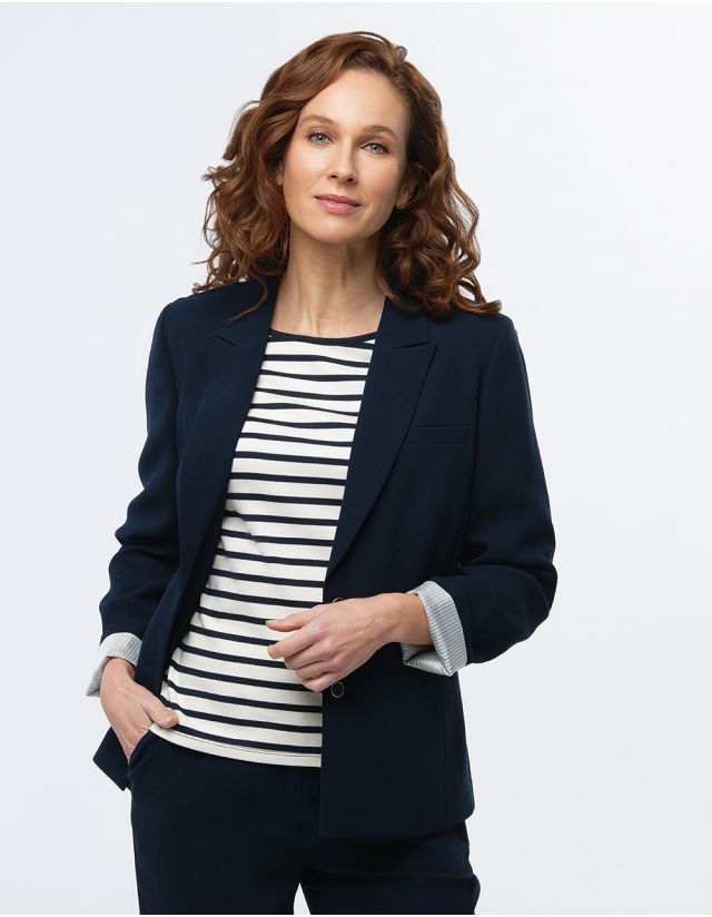 Veste tailleur crêpe