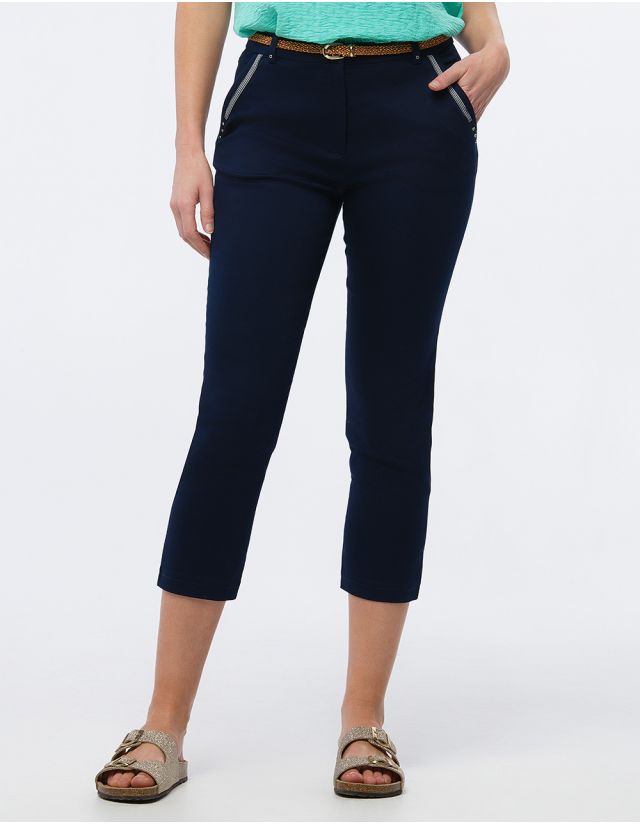 Pantacourt chic marine