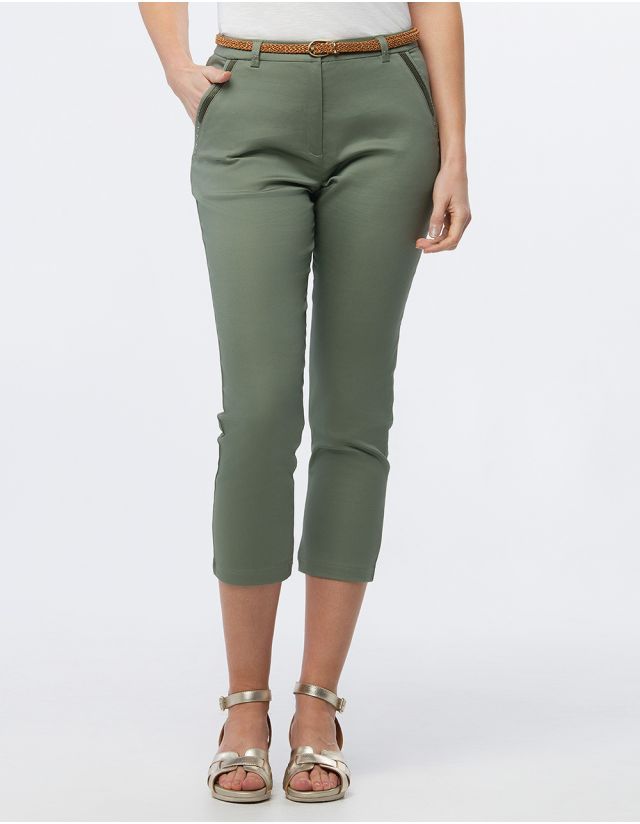 Pantacourt chic kaki