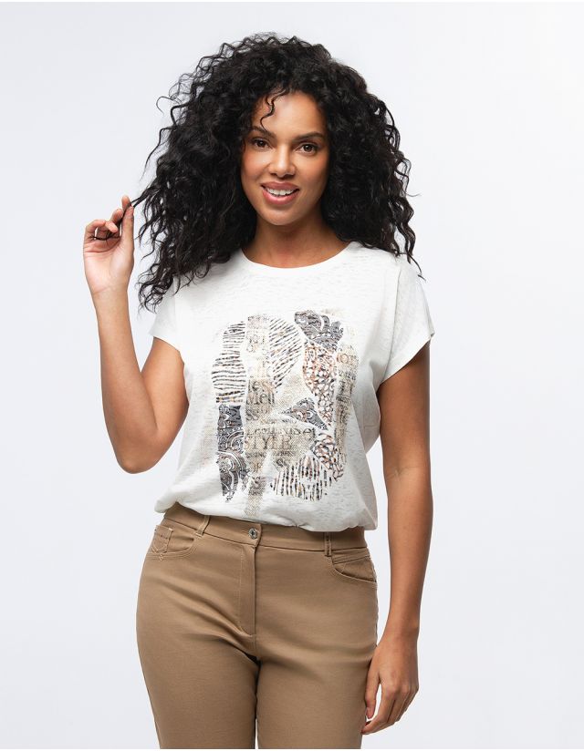 T-shirt motif ethnique