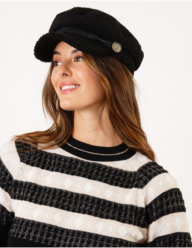 Gavroche sherpa noir