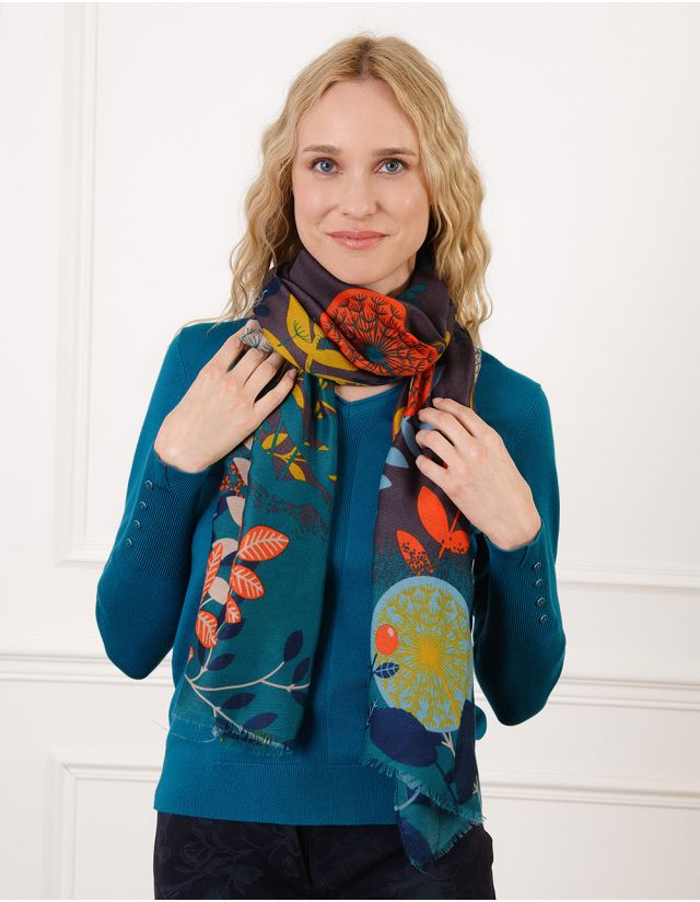 Foulard multicolore motif
