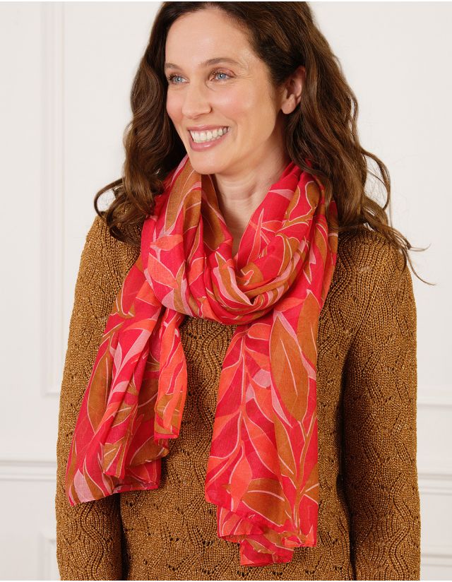 Foulard rouge tropical