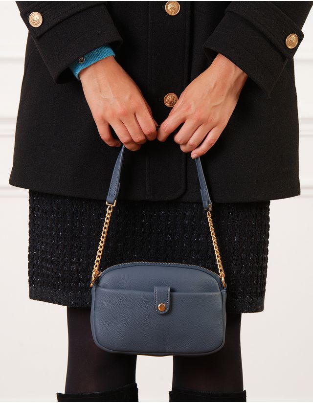 Sac porté épaule bleu