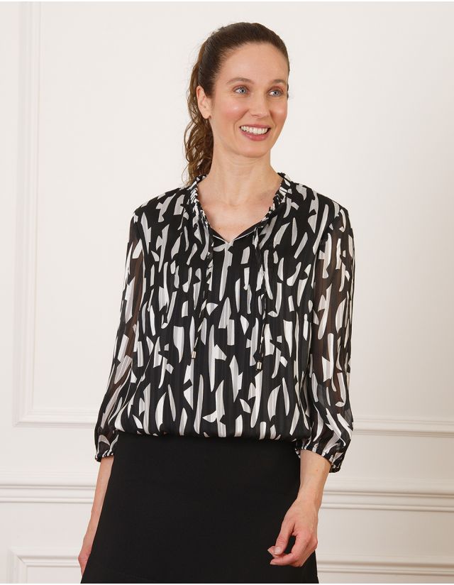 Blouse motif graphique