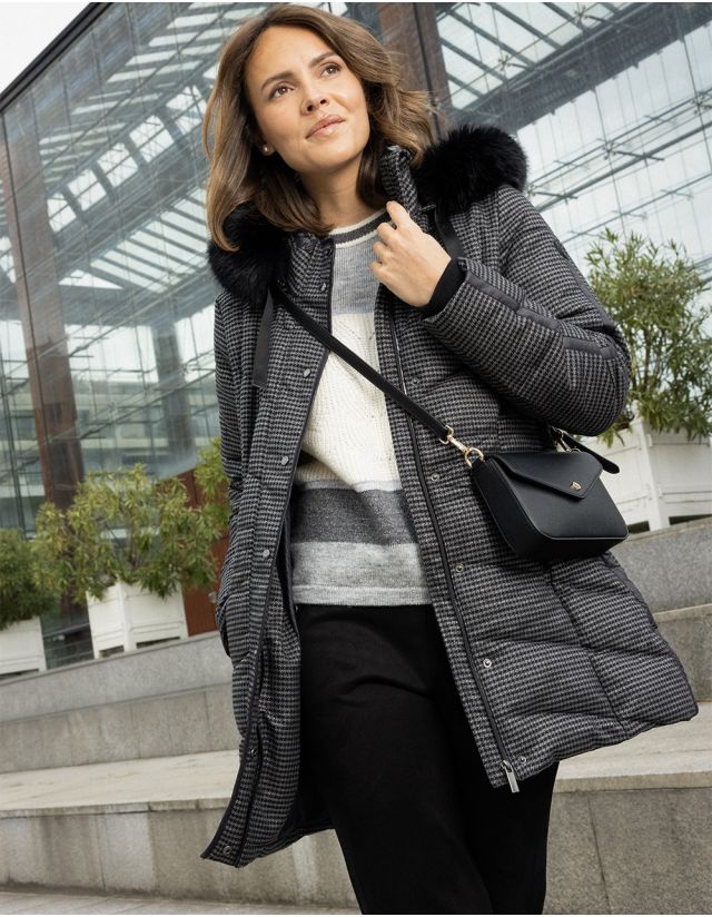 Parka brillante motif