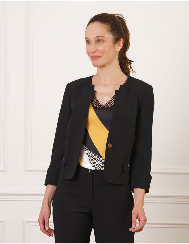 Veste chic tailleur noir