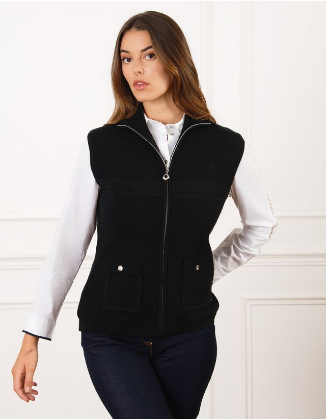Gilet sans manches noir