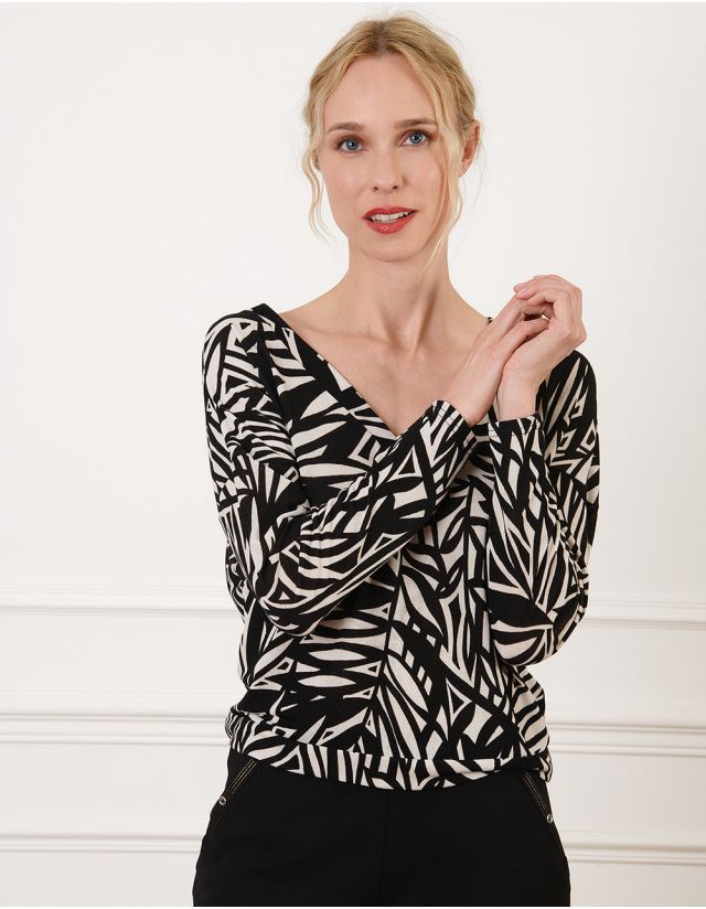 T-shirt imprimé noir