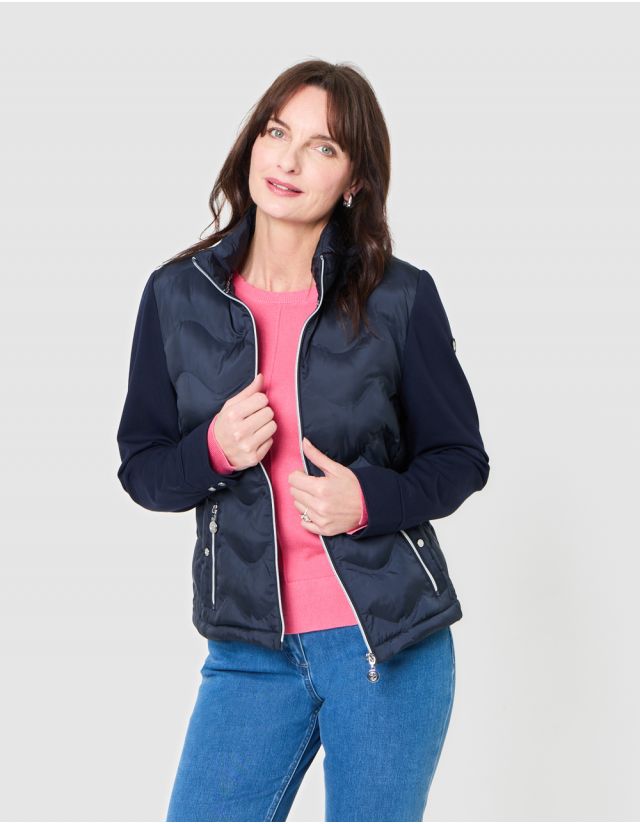 Veste matelassée marine