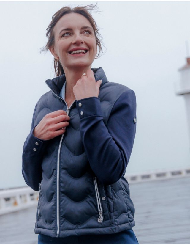 Veste matelassée marine