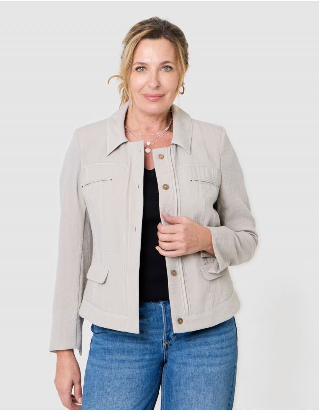 Veste habillée beige