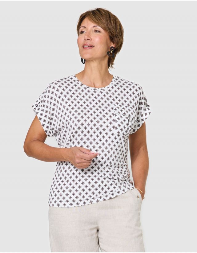 T-shirt imprimé blanc