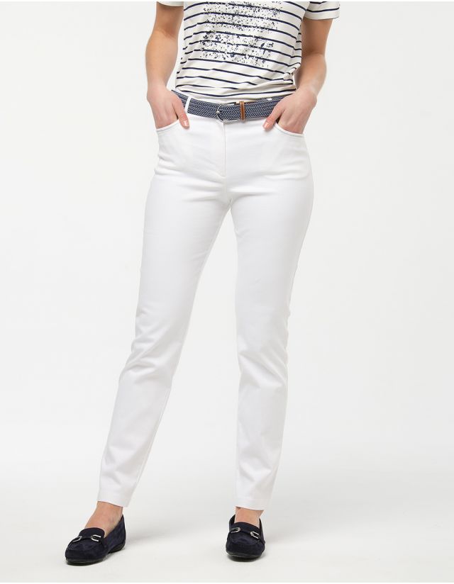 Jean blanc stretch
