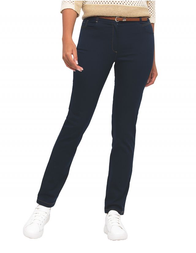 Pantalon slim marine