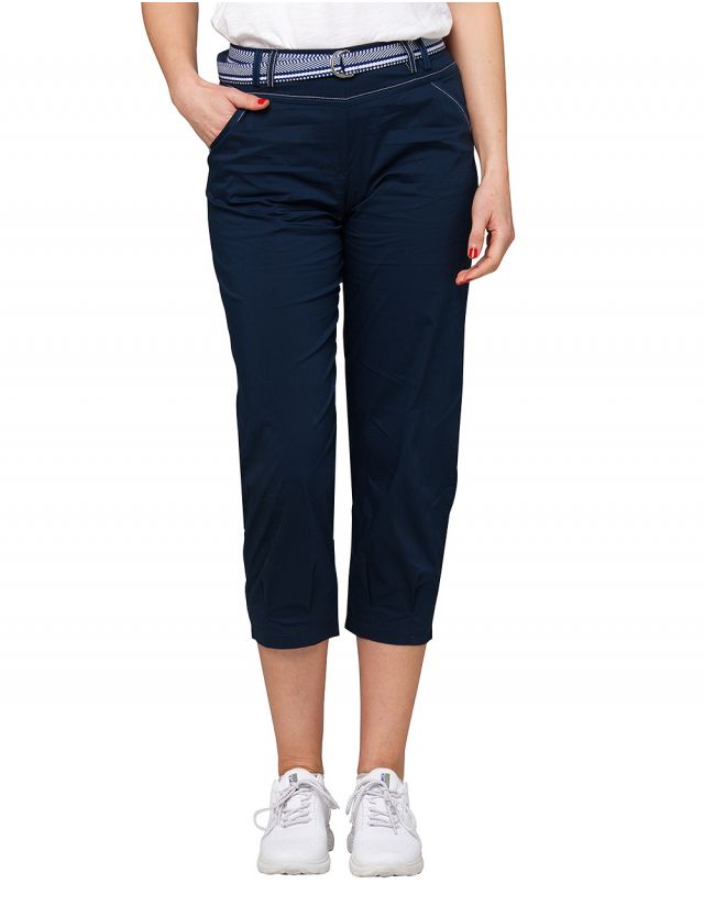 Pantacourt bleu marine