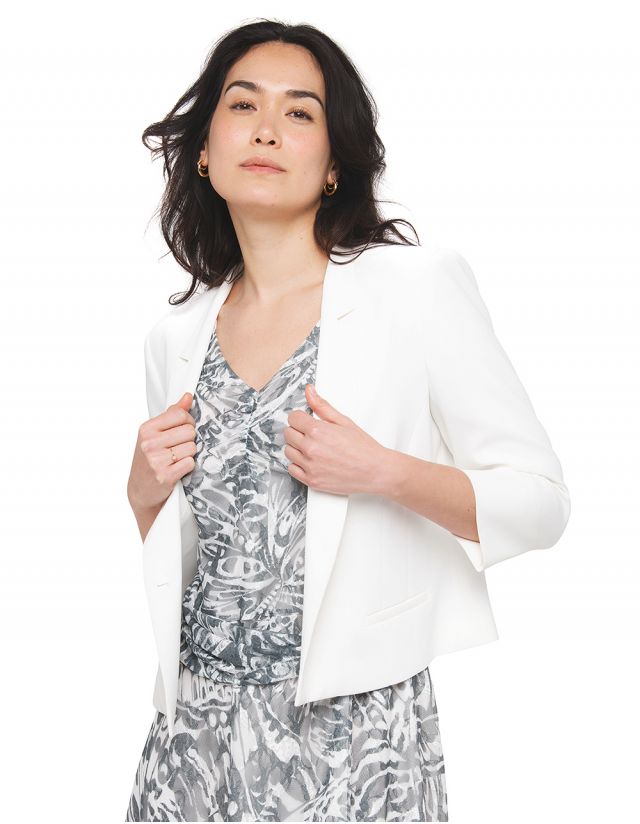 Veste habillée écrue