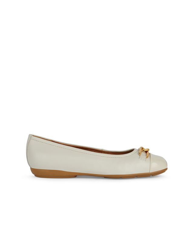 Ballerines cuir blanc