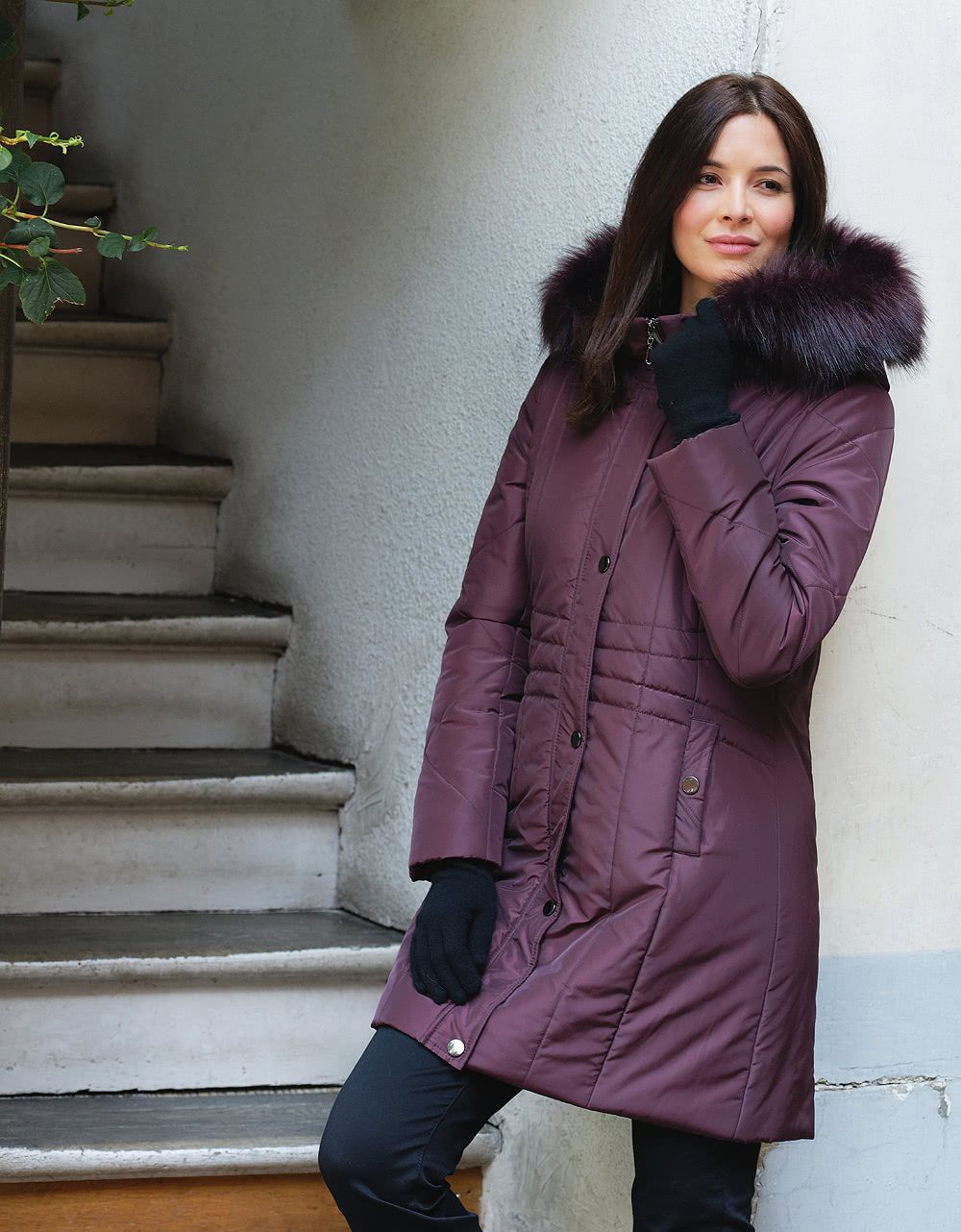 manteau prune