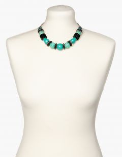 Collier perles turquoise