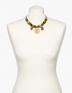 Collier vert fantaisie