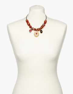 Collier rouge fantaisie