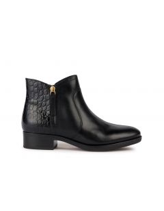 Bottines basses cuir noir