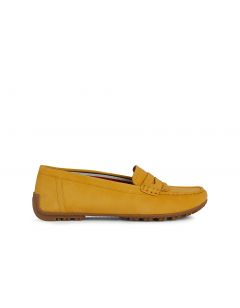 Mocassins daim jaune