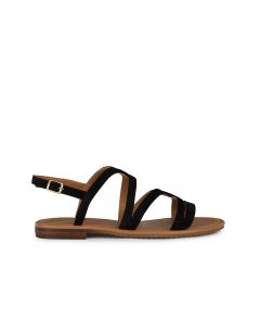 Sandales plates noir