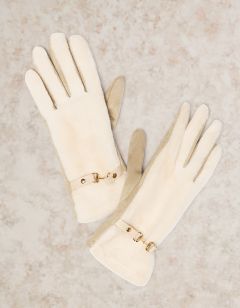 Gants doux blanc