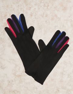 Gants fins chauds noir