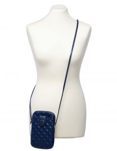 Pochette bandoulière bleu