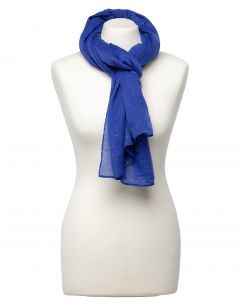 Foulard marine paillettes