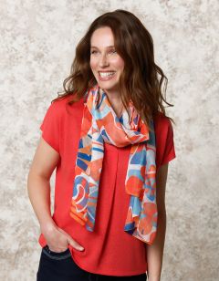 Foulard motif orange
