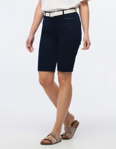 Bermuda coton bleu marine