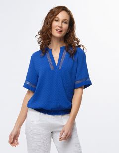 Blouse bleu roi
