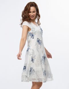 Robe gaze de coton blanc