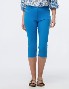 Corsaire coton bleu océan