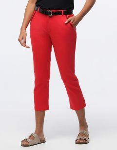 Pantacourt chic rouge