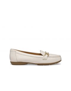 Mocassin léger cuir blanc