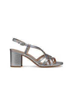 Sandales talon argent