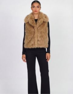 Veste sans manches camel