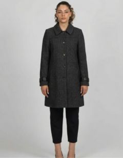 Manteau chic gris chiné
