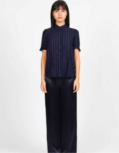 Chemisier marine brillant